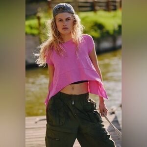 ▪️NWT Free People Tempo Ribbed Short-Sleeve Tee